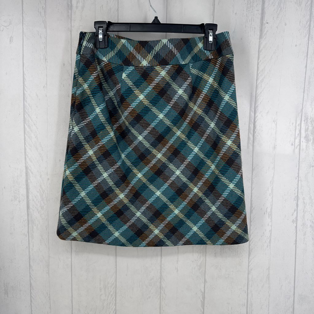 6p plaid skirt