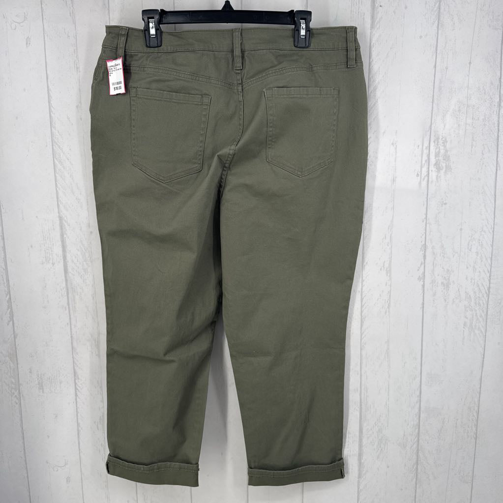 18 curvy fit mid rise capri