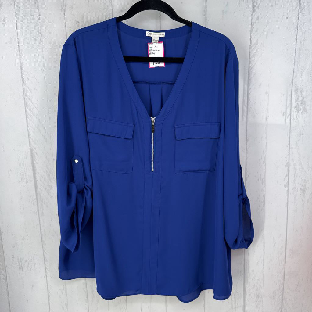 22/24wp tab slv quarter zip top