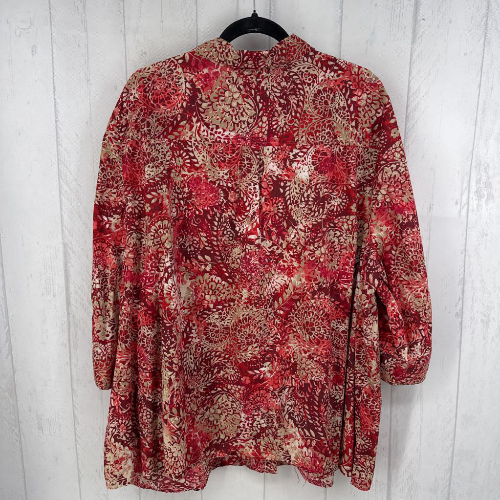3x s/s paisley print button shirt