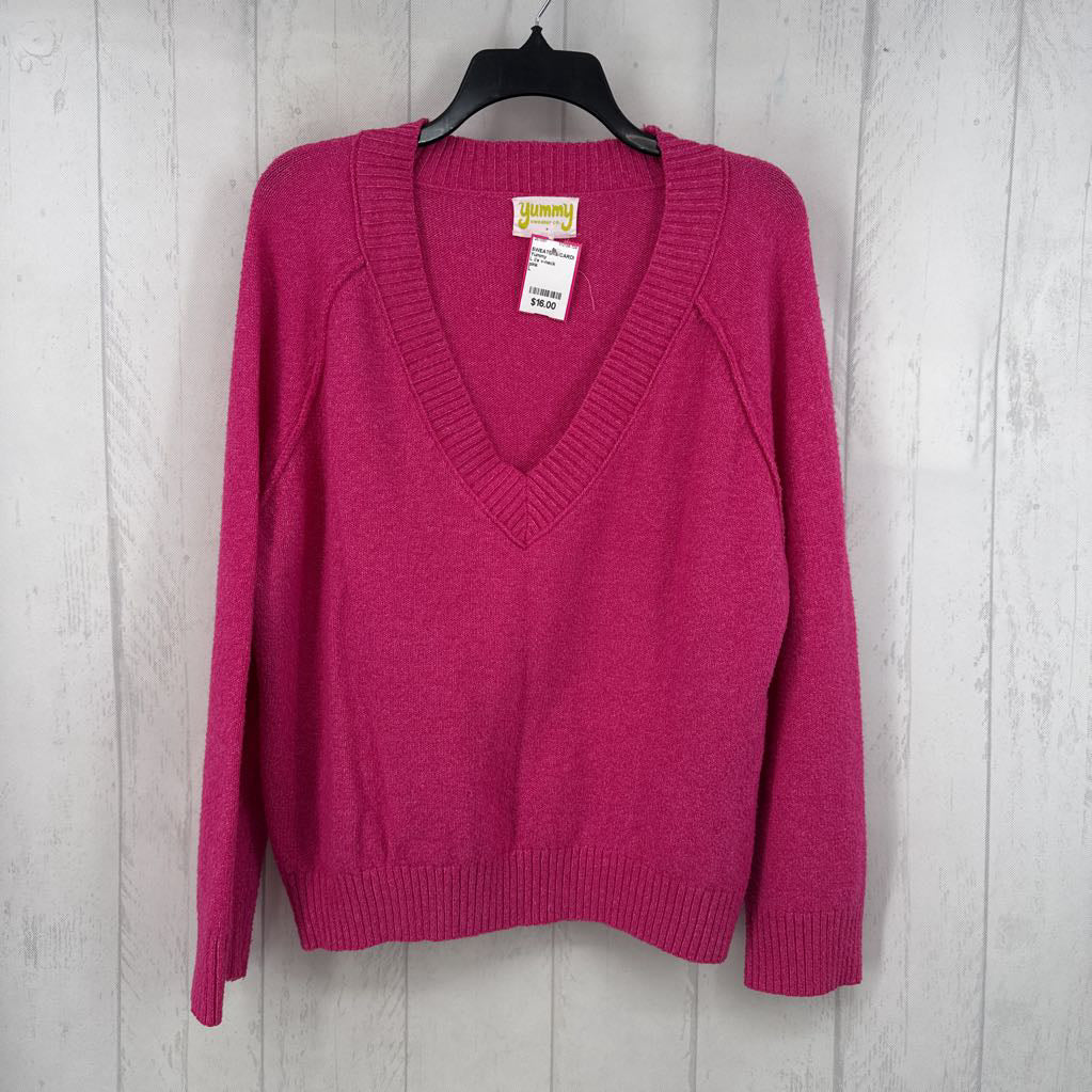 L l/s v-neck sweater