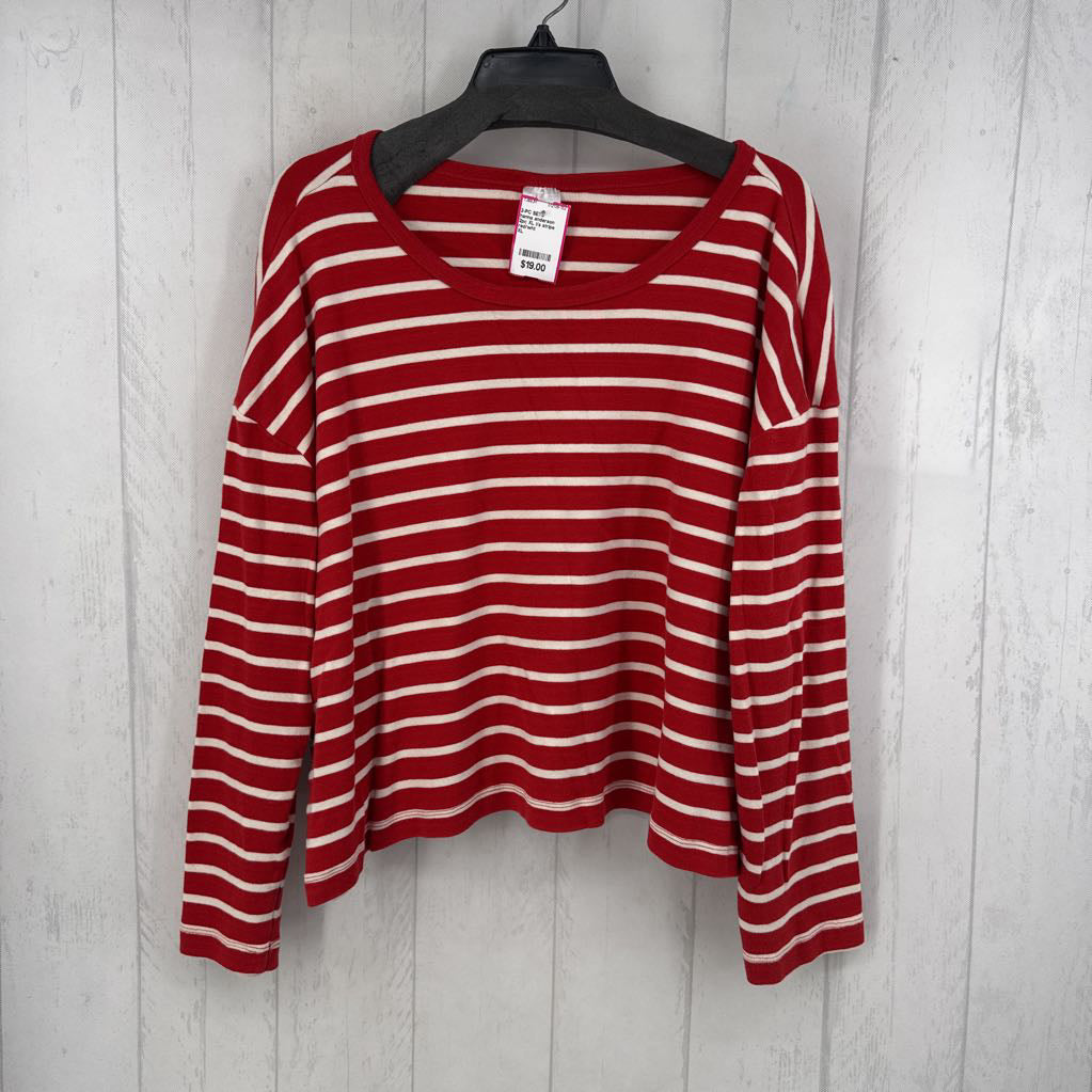 2pc XL l/s stripe top & pant set