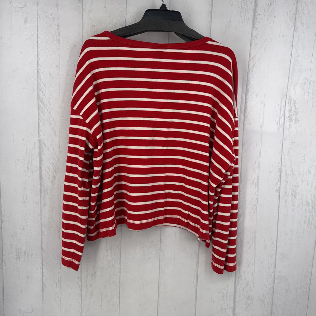 2pc XL l/s stripe top & pant set