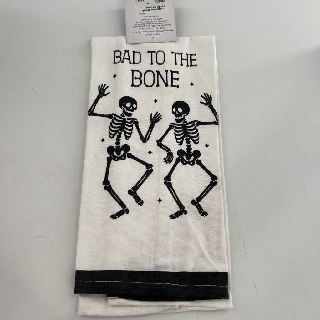 cotton hand towel-bad to the bone