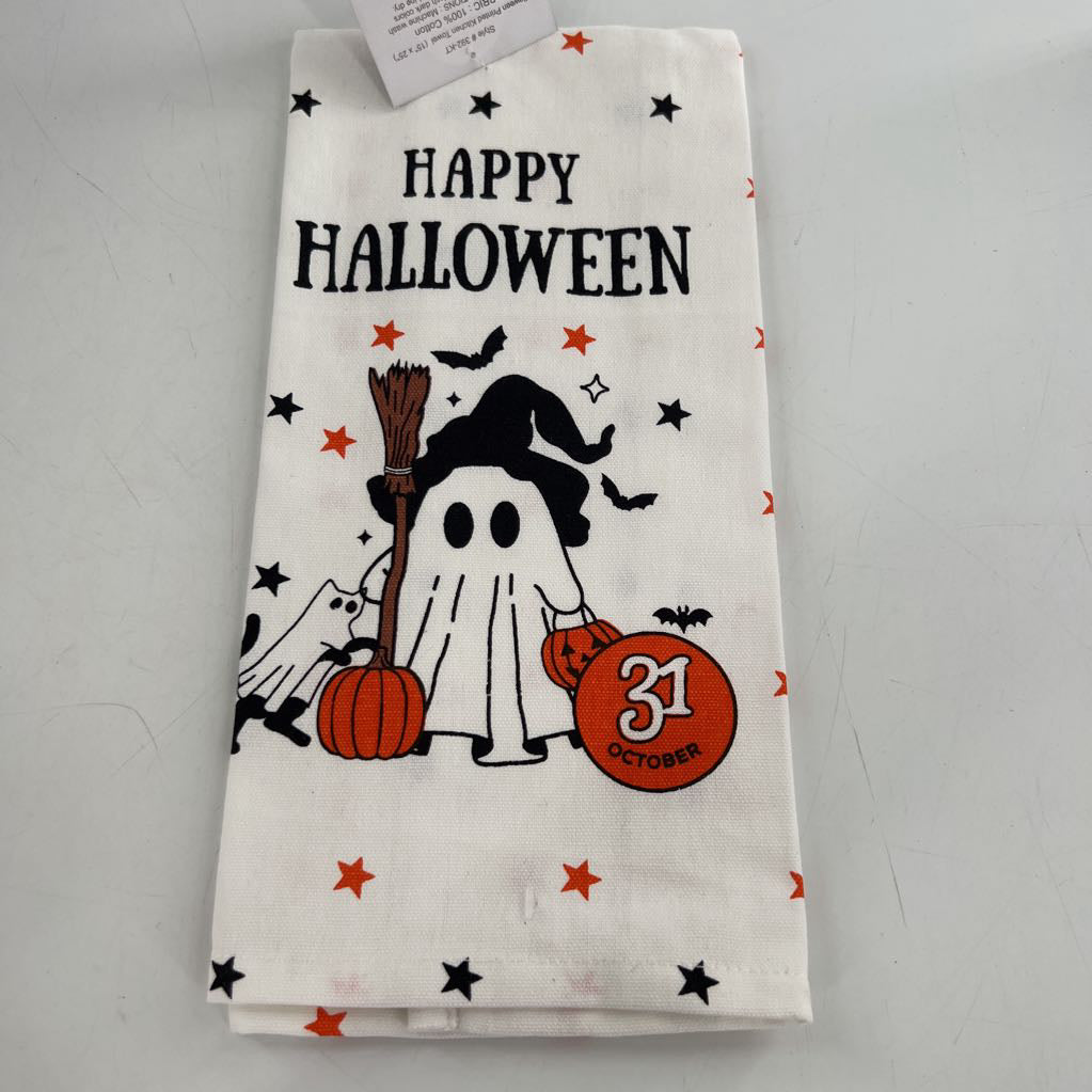 cotton hand towel-happy halloween