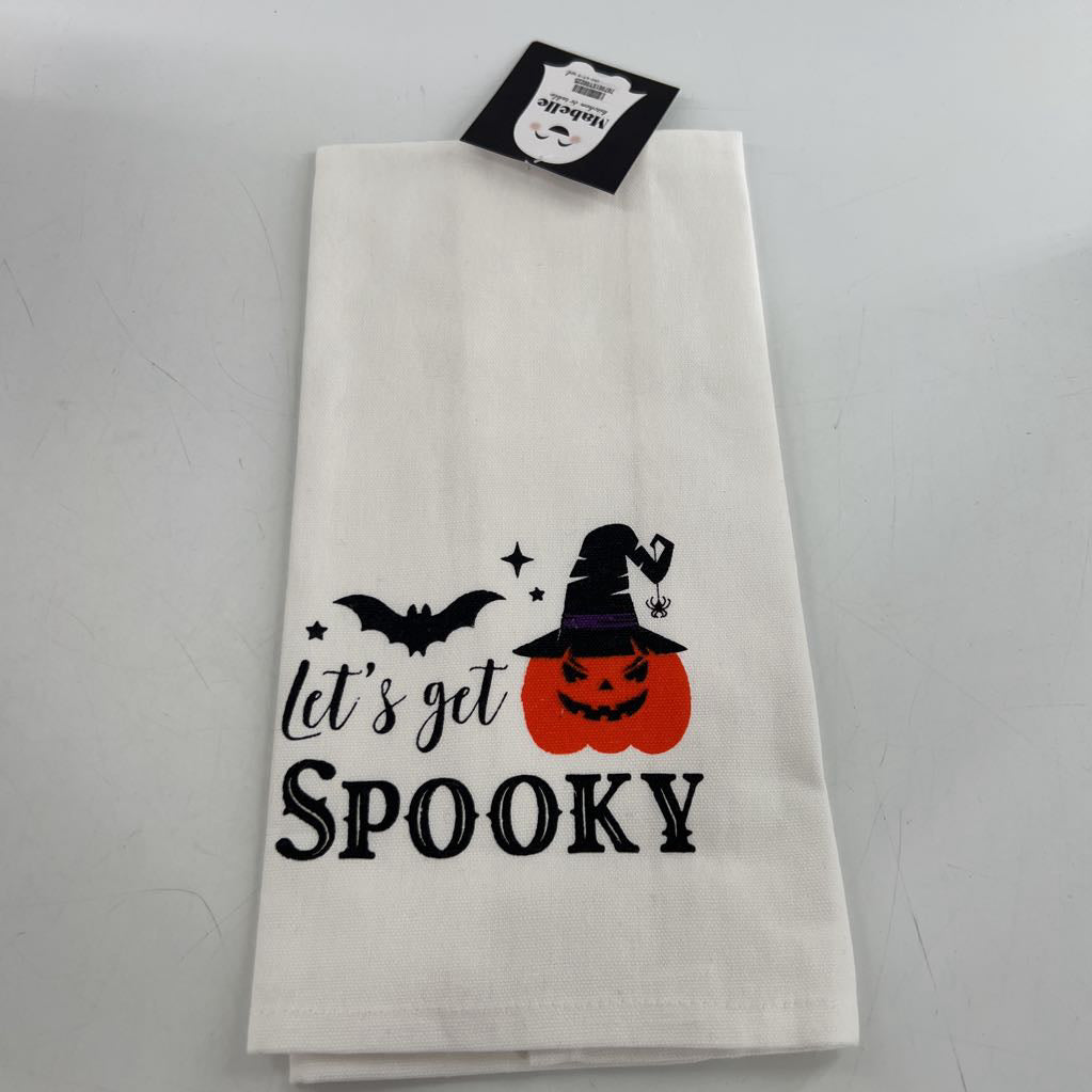 cotton hand towel-let's go spooky