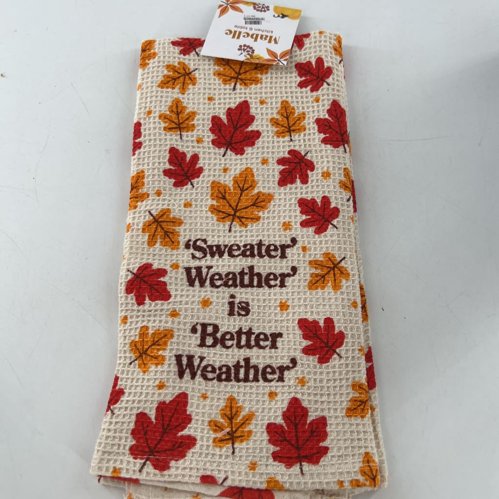 cotton hand towel-sweater weather