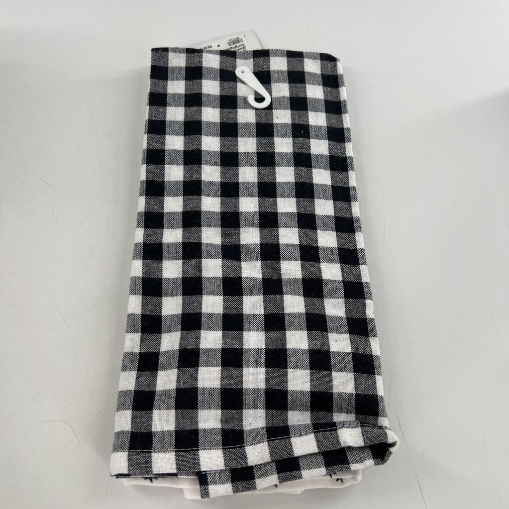 2pk hand towels-ghost&black cat/gingham