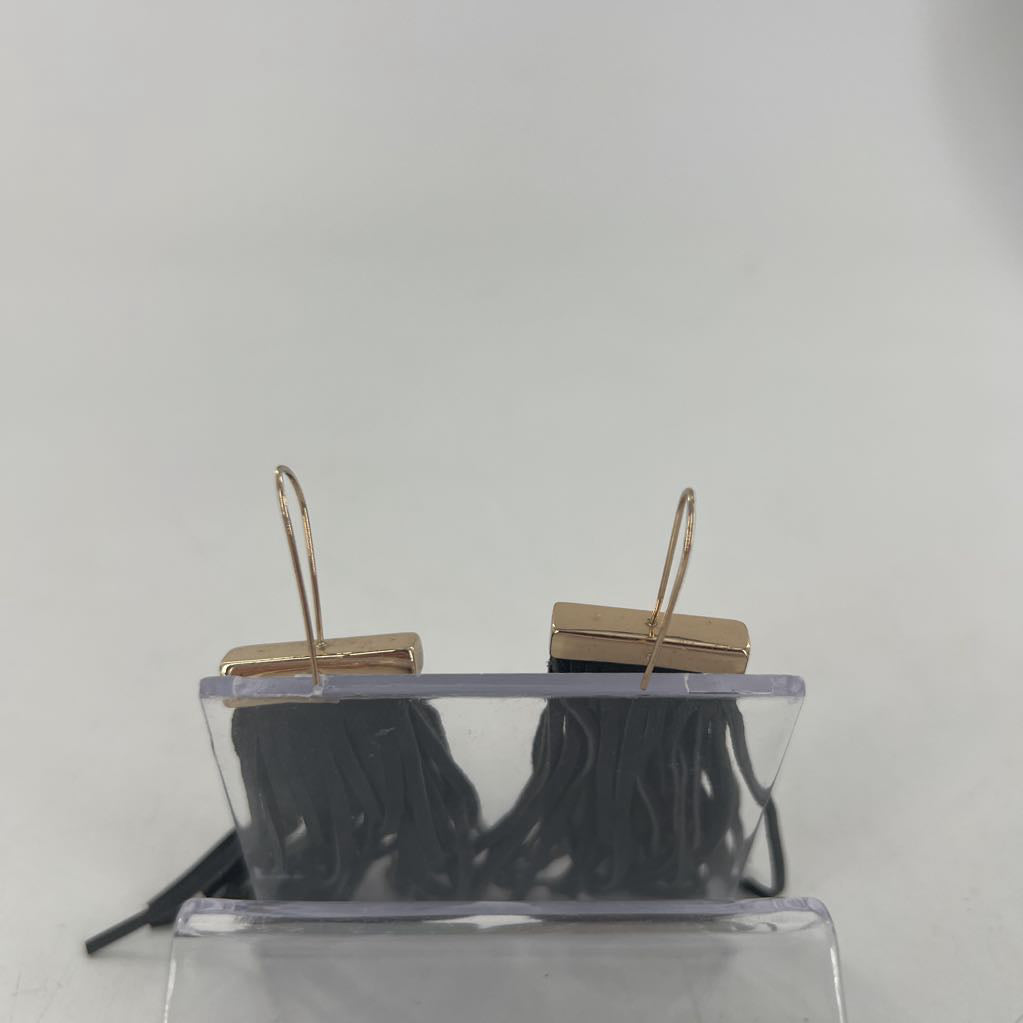 grey tassle earrings