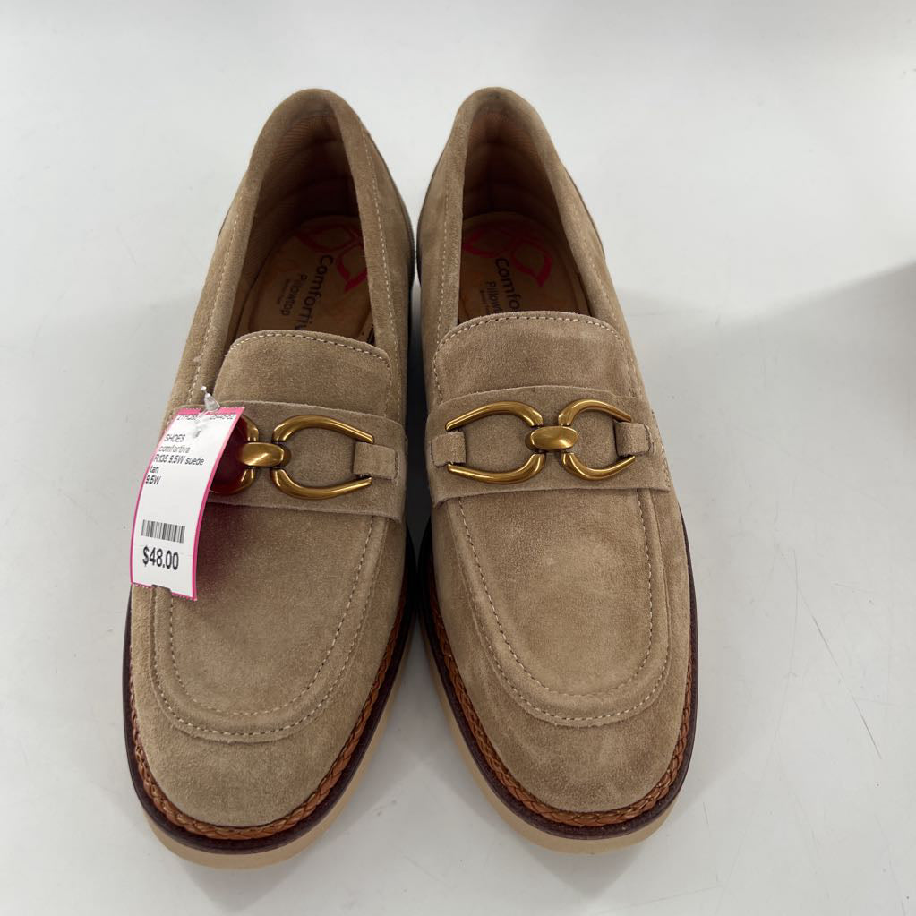 R135 9.5W suede memory foam loafer