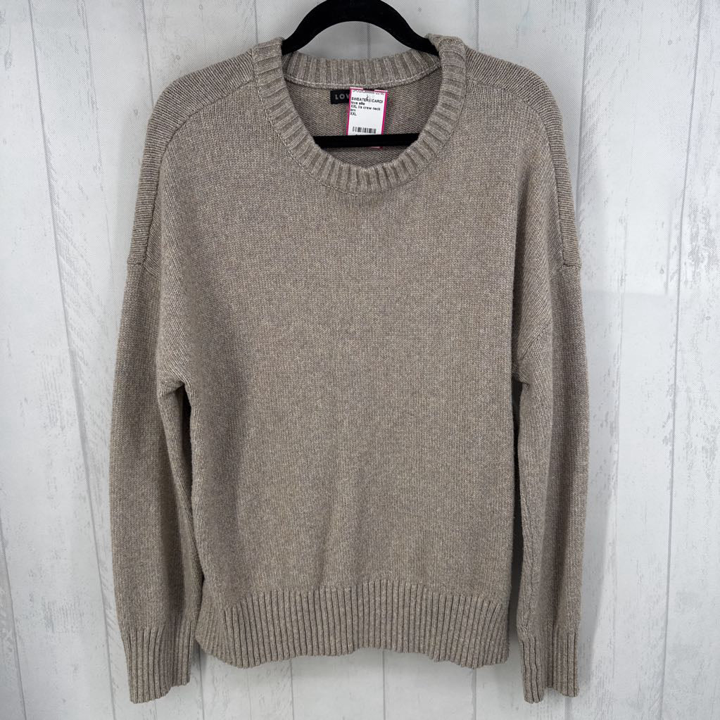 XXL l/s crew neck pull over sweater