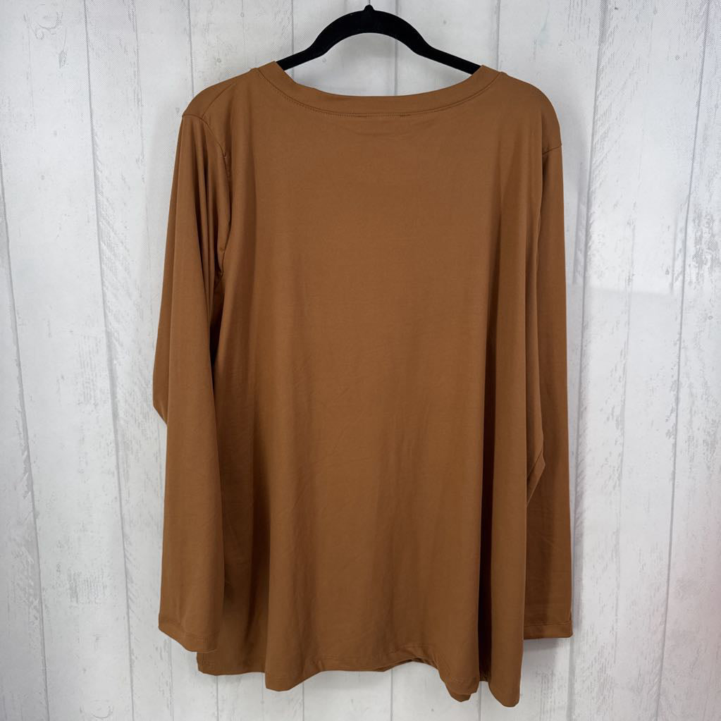 2X v-neck l/s tee