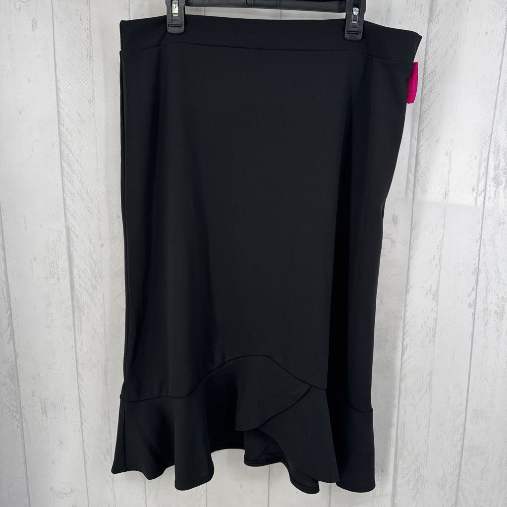 3XL ruffled hem skirt