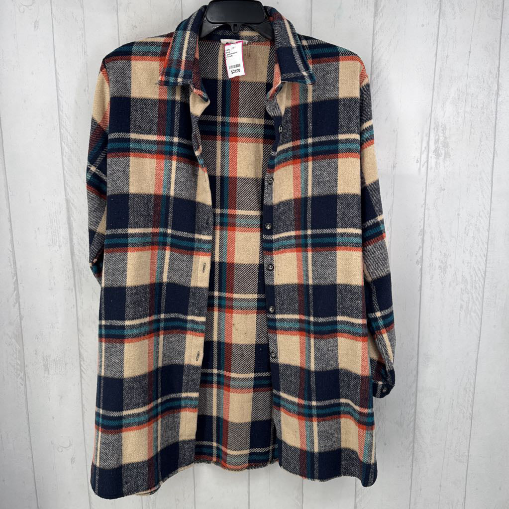 L plaid shacket