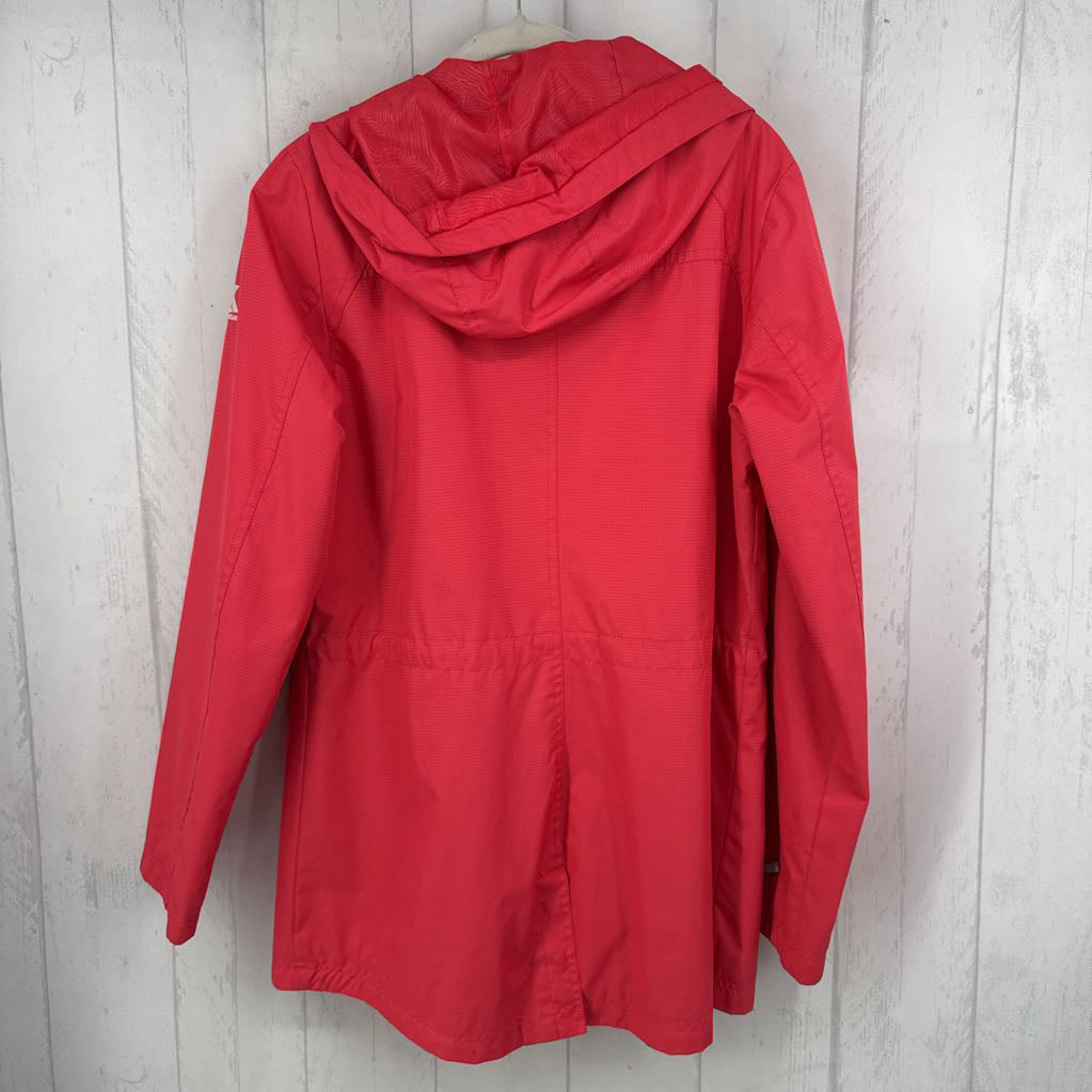 L hooded rain jacket