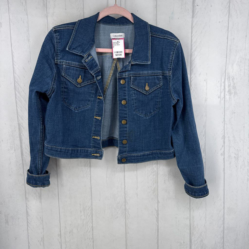 M crop denim jacket