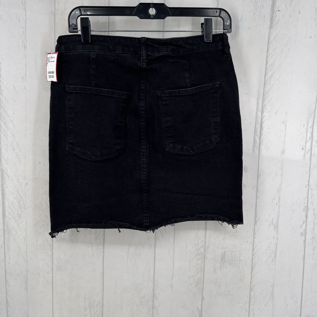 8 denim mini skirt