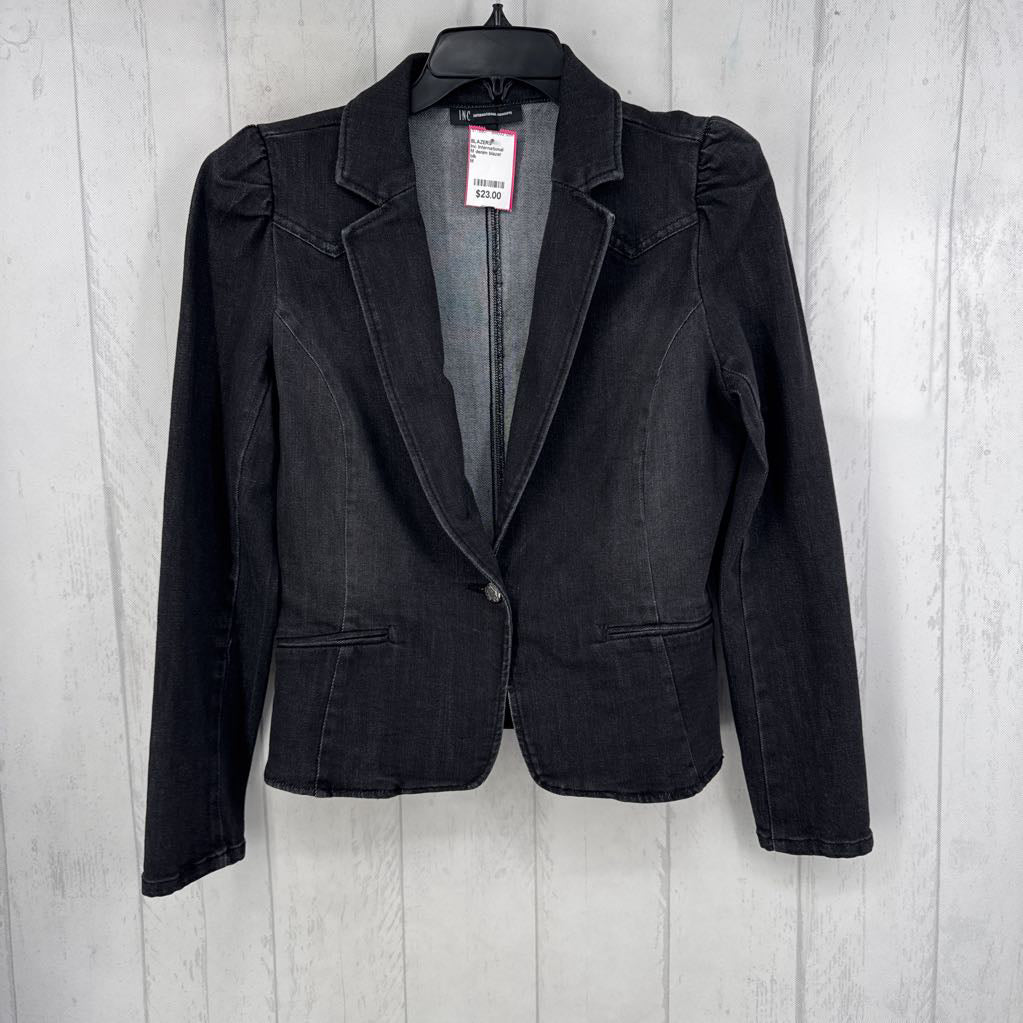 M denim blazer