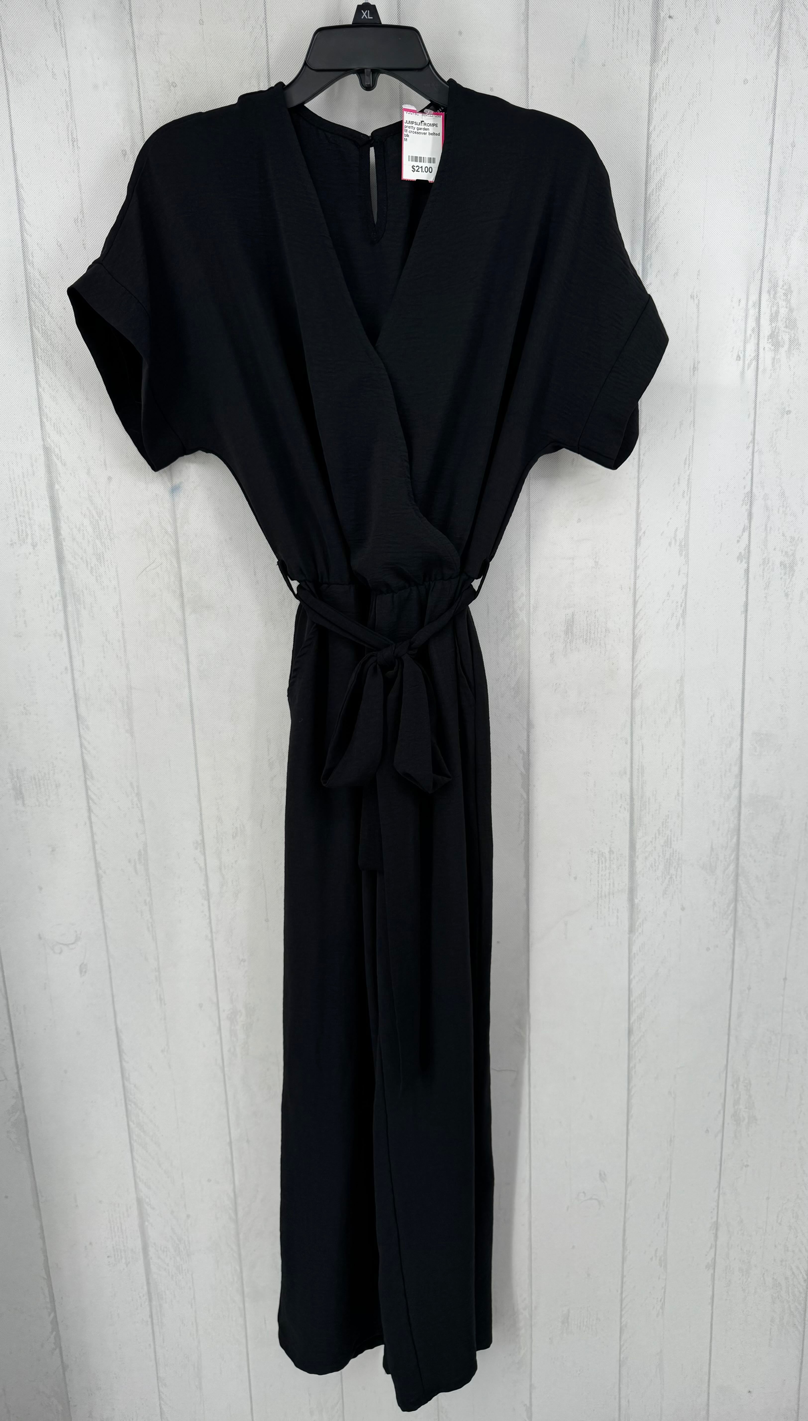 M crossover belted s/s jumpsuit