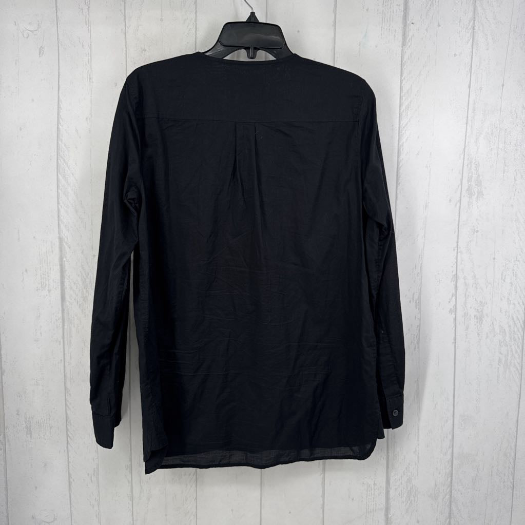 M lace-up l/s top