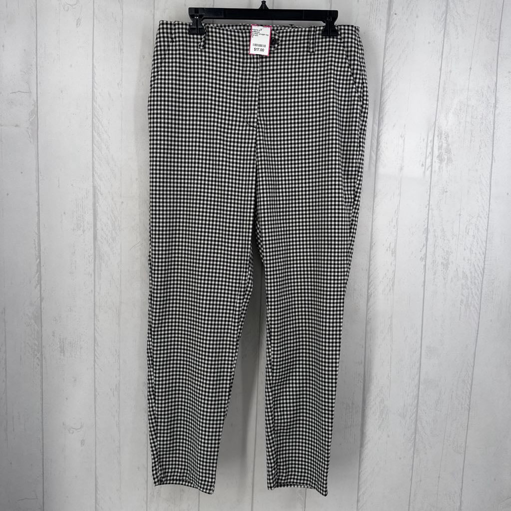 14 plaid straight leg pant