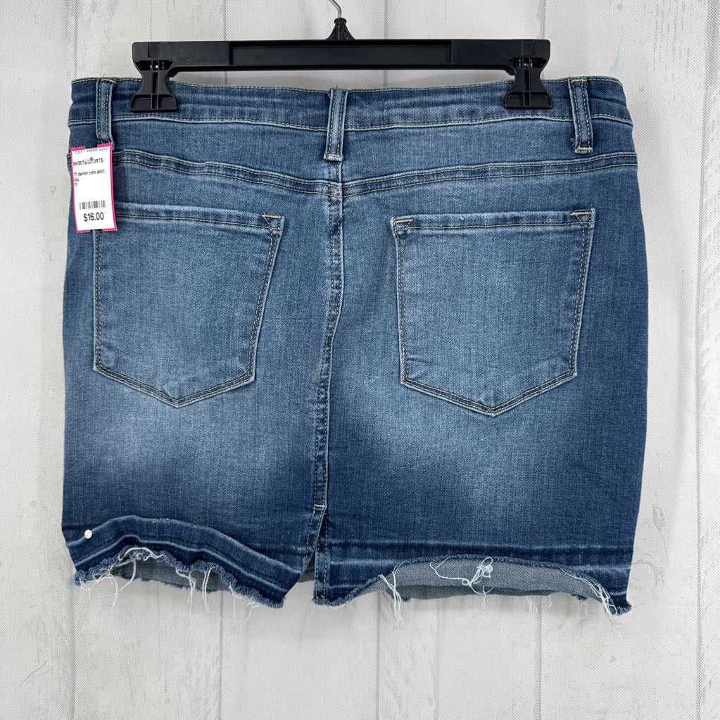 11 denim mini skirt