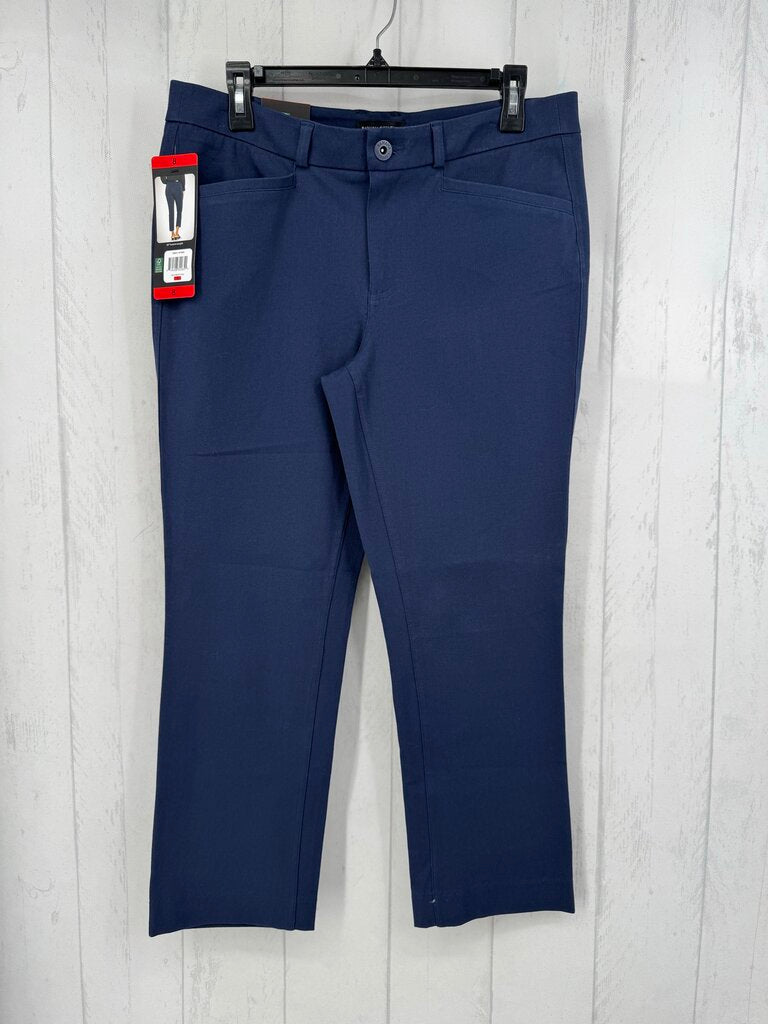 8 slim straight crop pant
