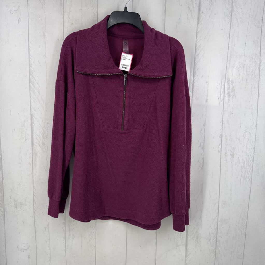 XL l/s quarter zip top