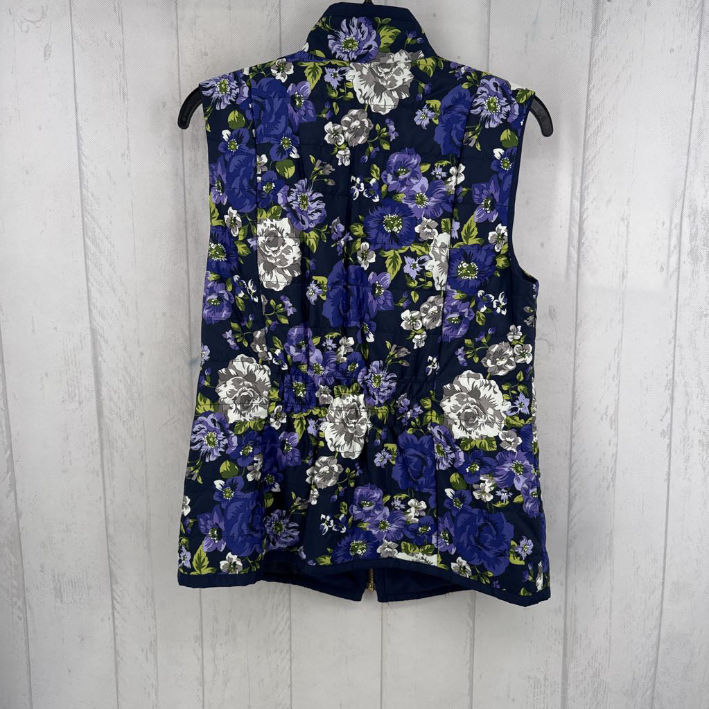 M dlo print quilted vest