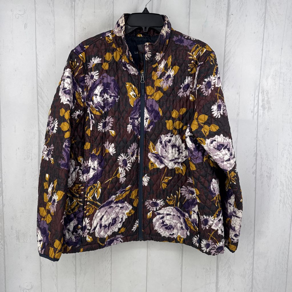 M floral quilted vest