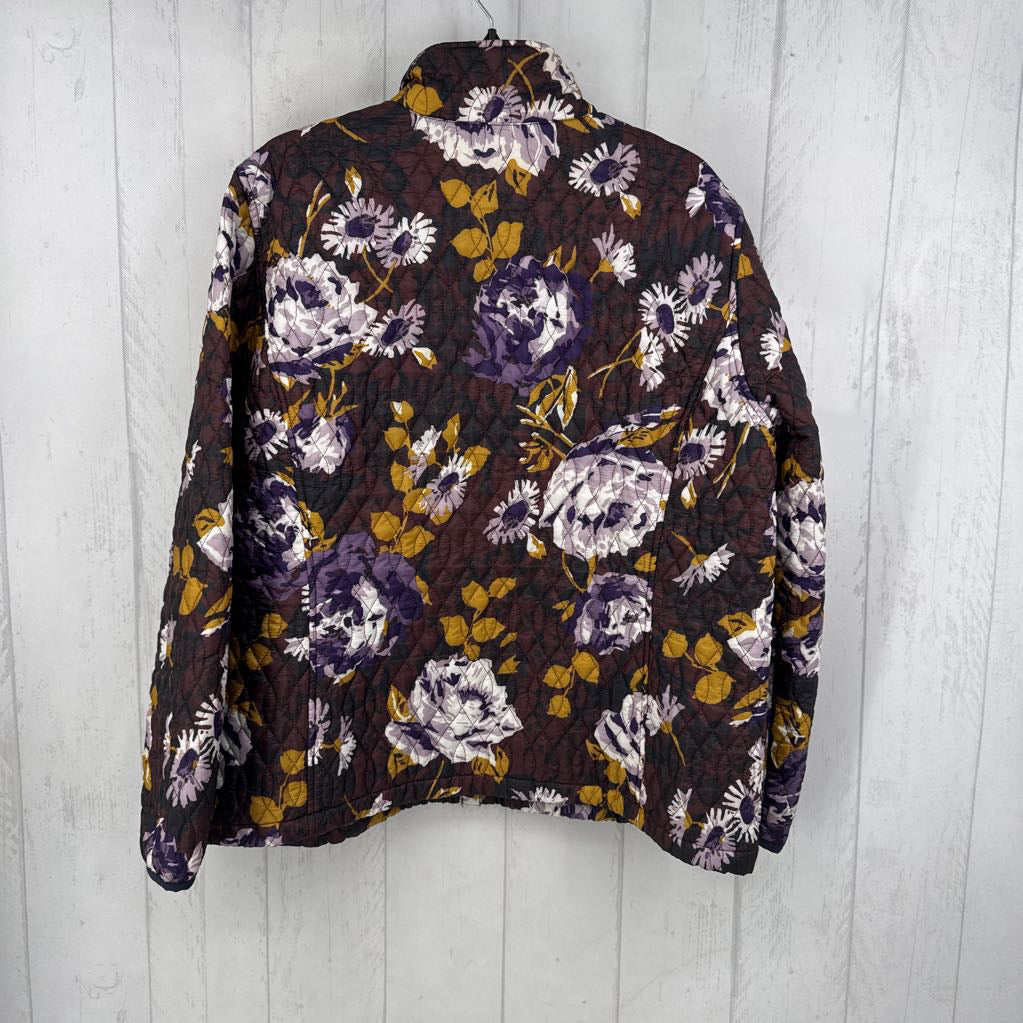 M floral quilted vest