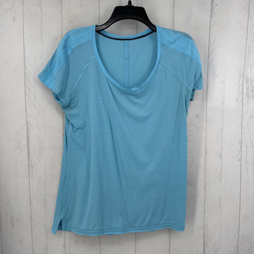10 striped round neck s/s top