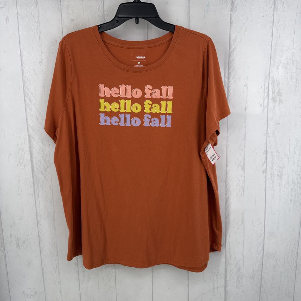 2X graphic s/s tee-hello