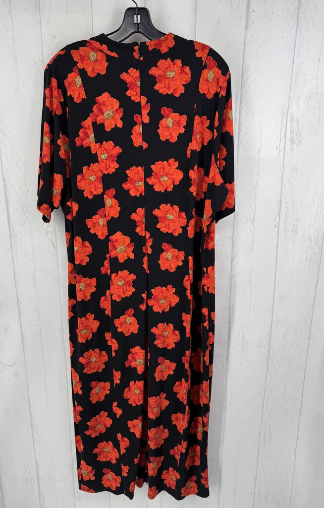 22/24 flo print s/s dress