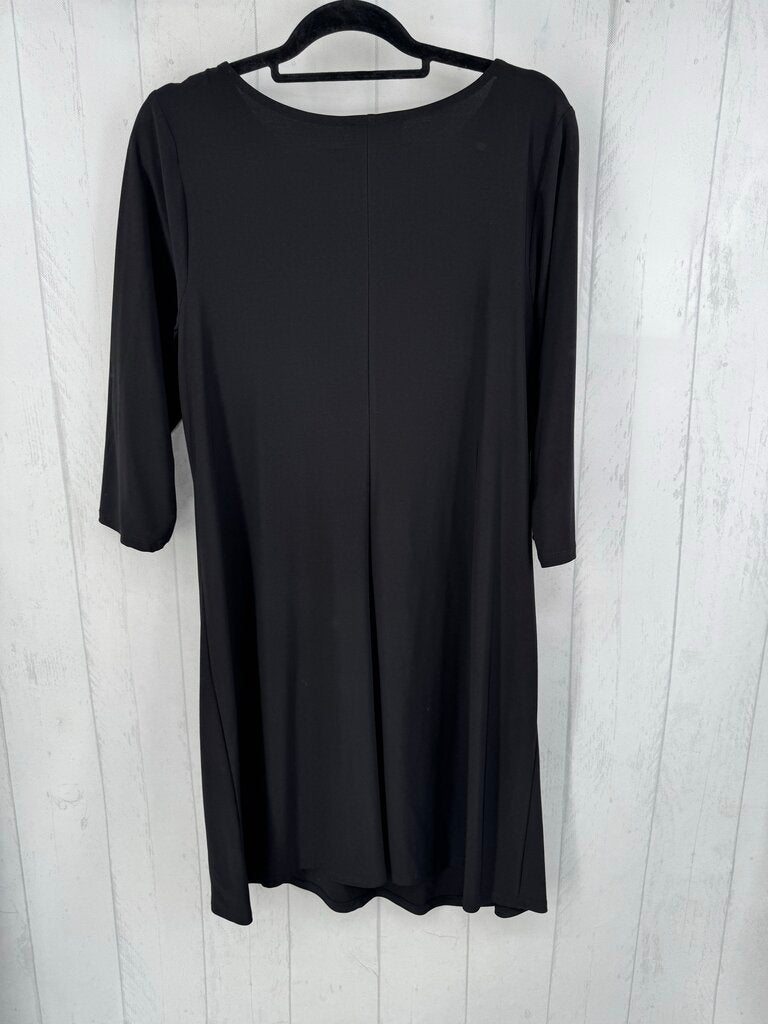 1X o-ring notch neck 3/4 slv dress