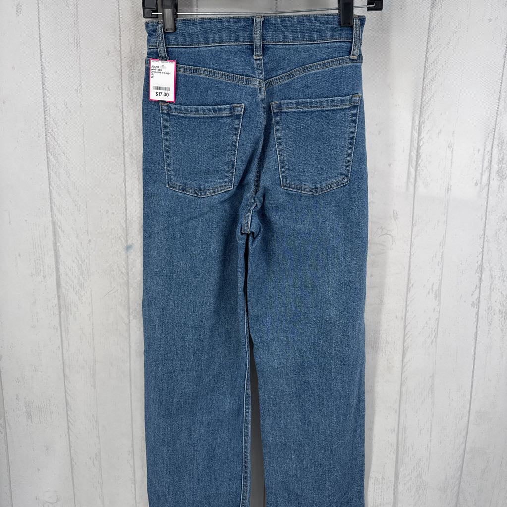 00 hi-rise straight leg jean