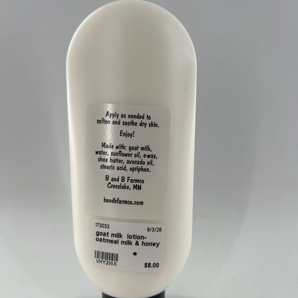 goat milk lotion-oatmeal milk & honey