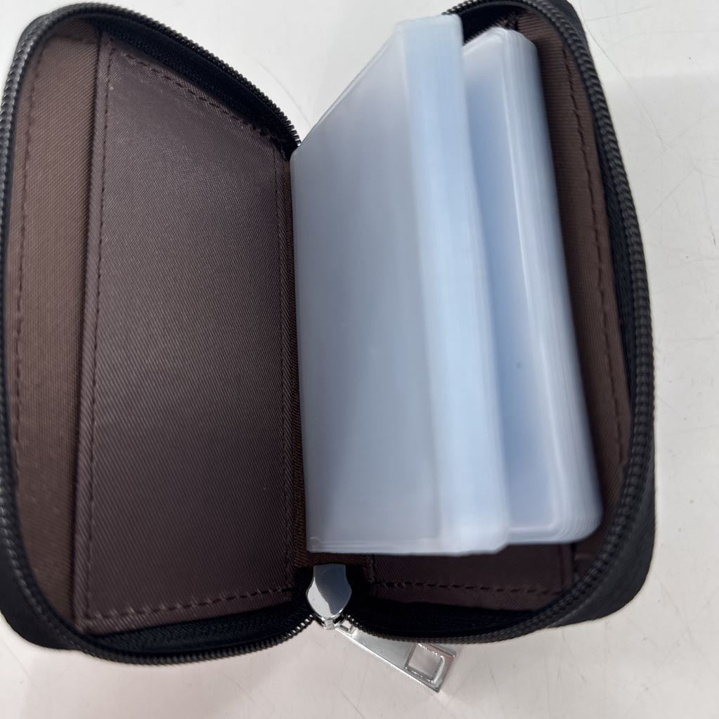 pebbled leather bi-fold wallet