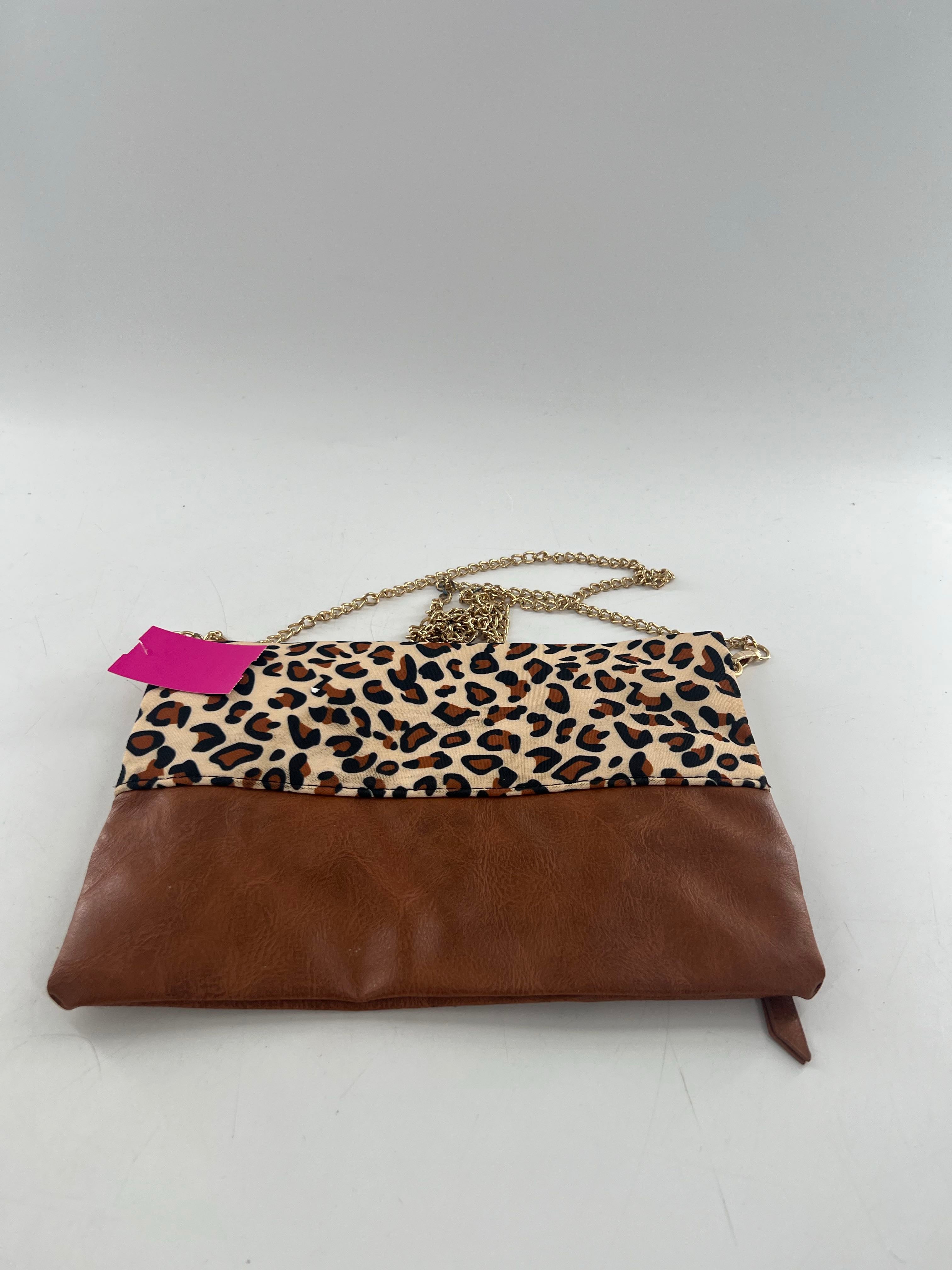 animal print flap chain strap crossbody