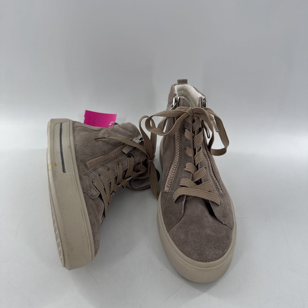 6 suede hi-top sneaker