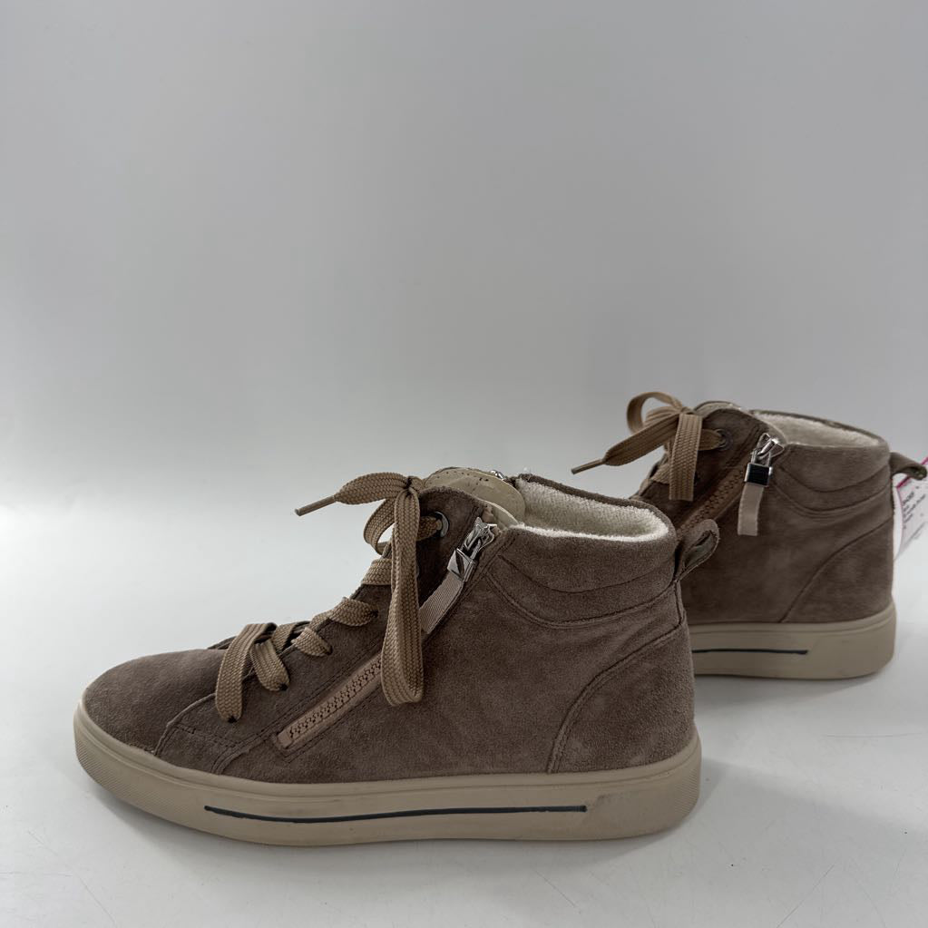 6 suede hi-top sneaker