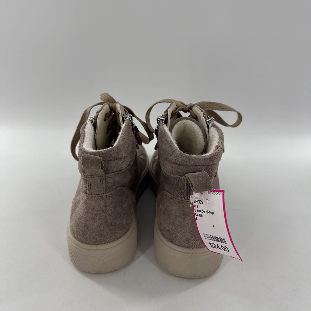 6 suede hi-top sneaker
