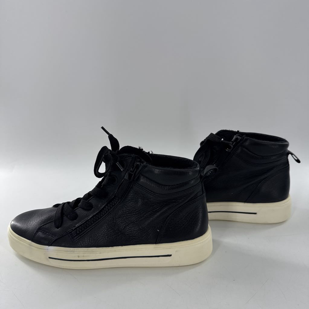 6 leather hi-top sneaker