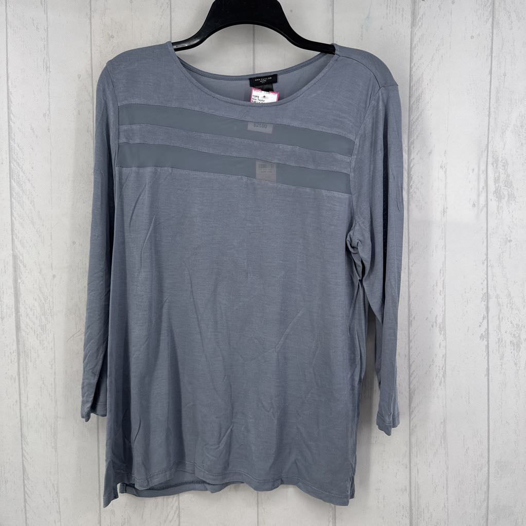 R45 Lp stripe accent 3/4 slv tee