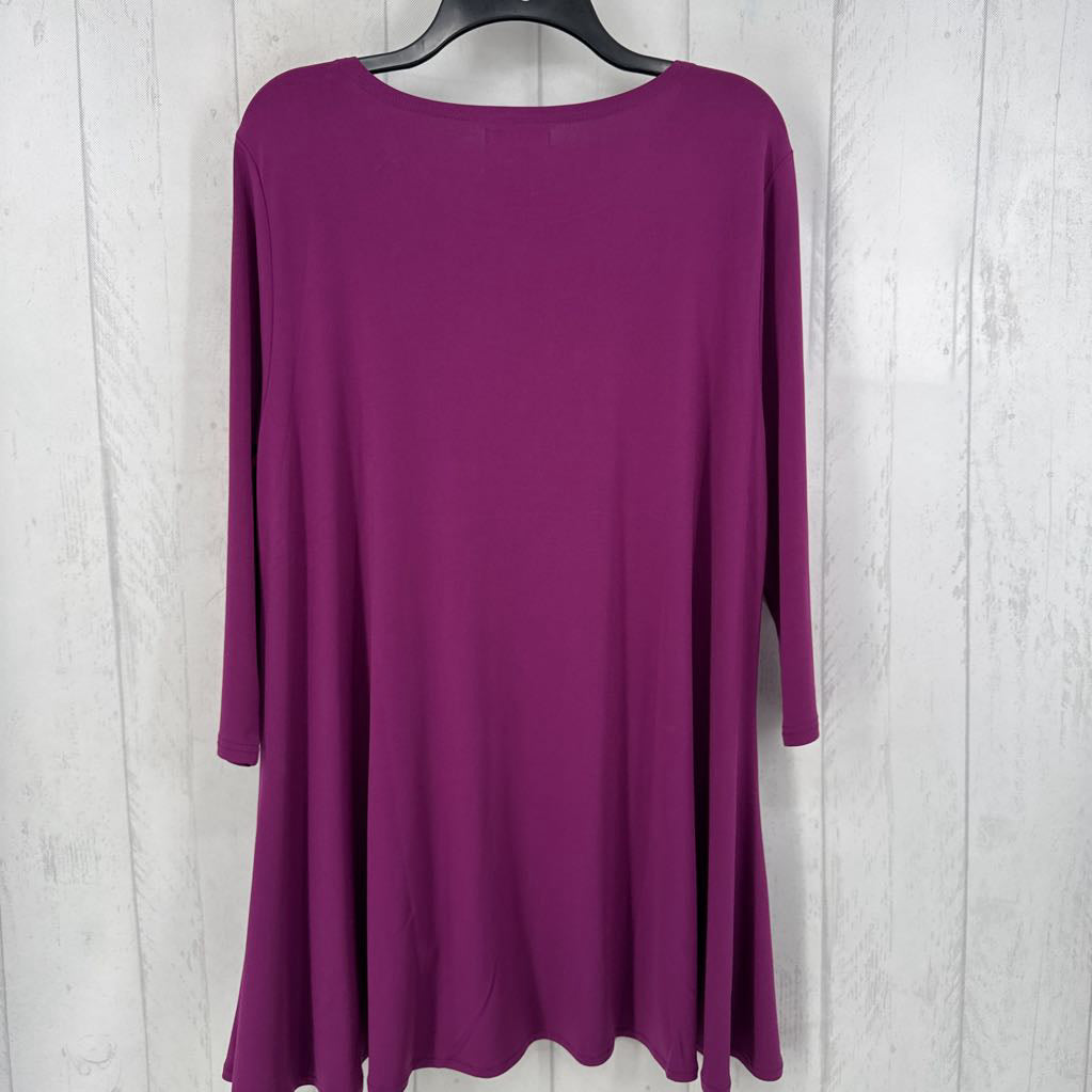 R60 XLsharkbite hem 3/4 slv top