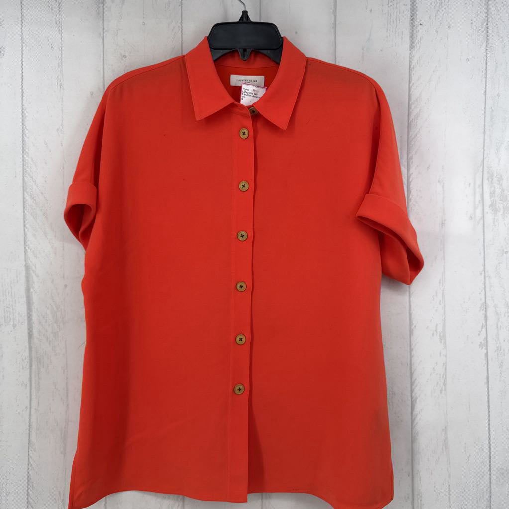 S button down s/s top