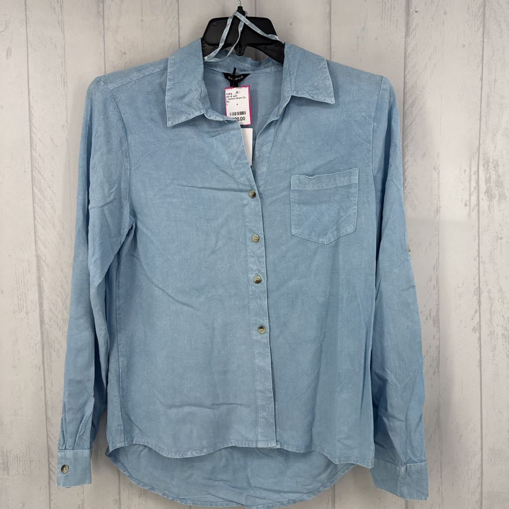 L button down l/s top