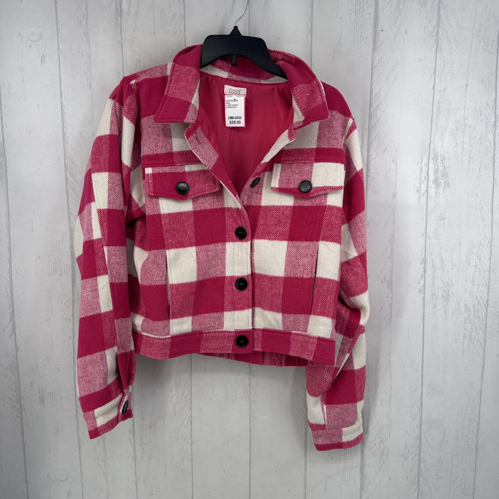 L plaid jacket