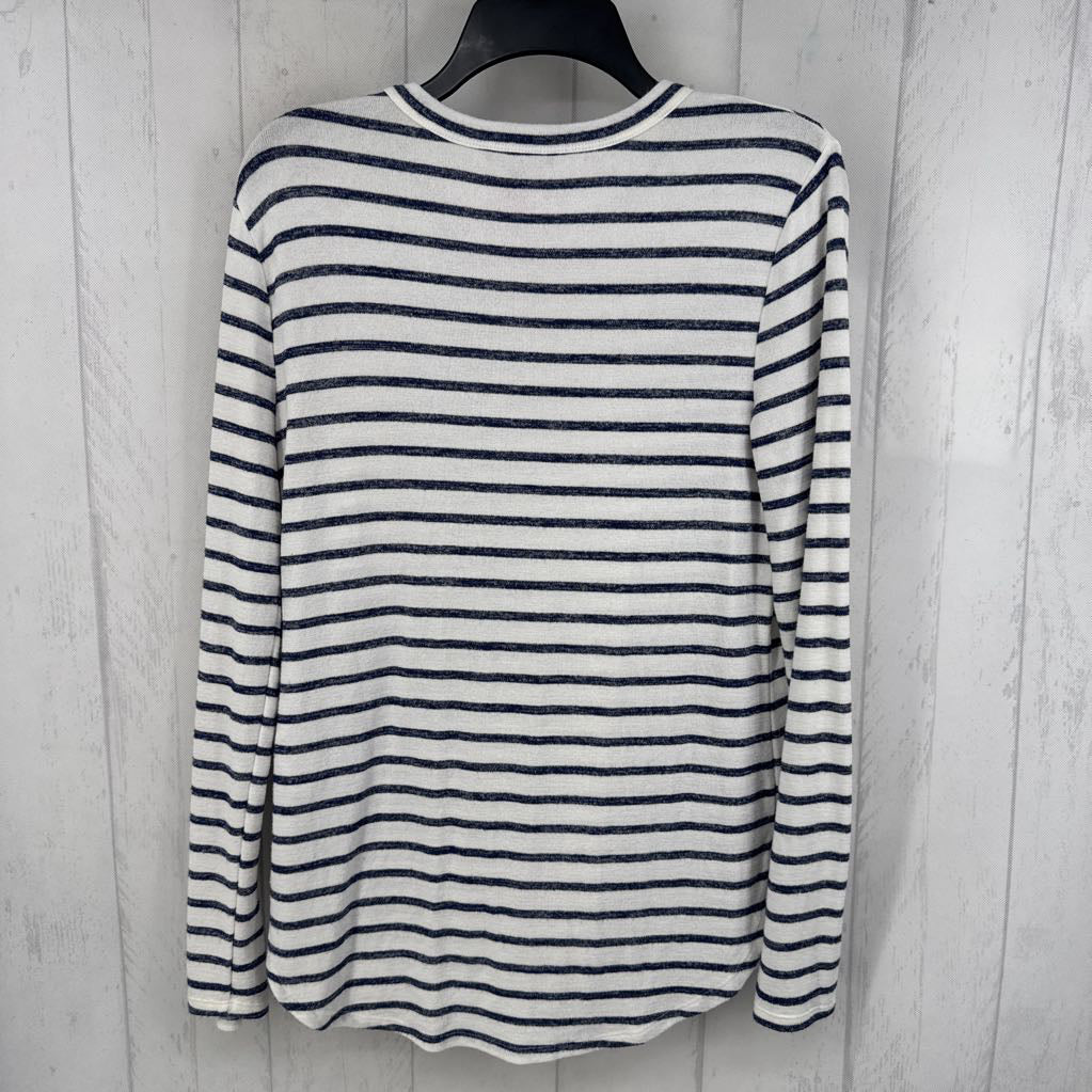 S striped l/s top