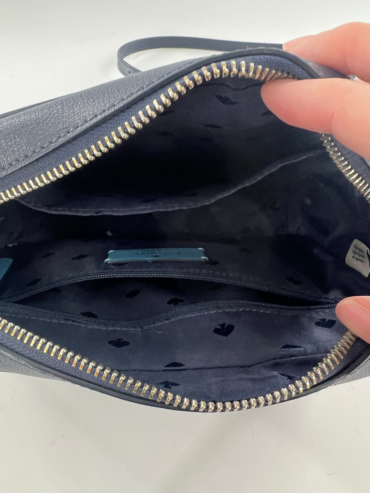 saffiano leather top zip crossbody